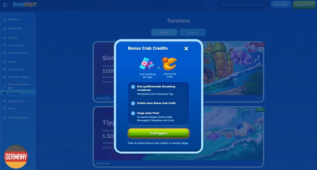 SpinFest Casino Bonus