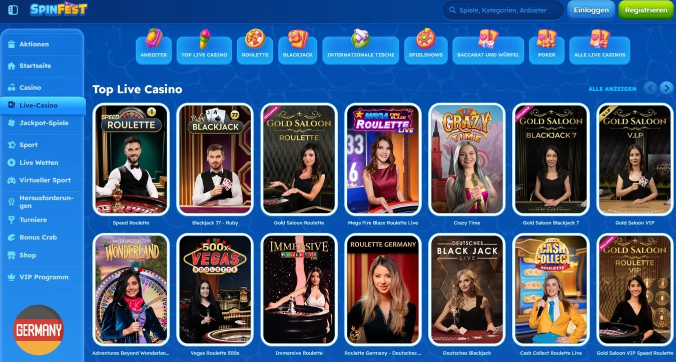 SpinFest Casino Live